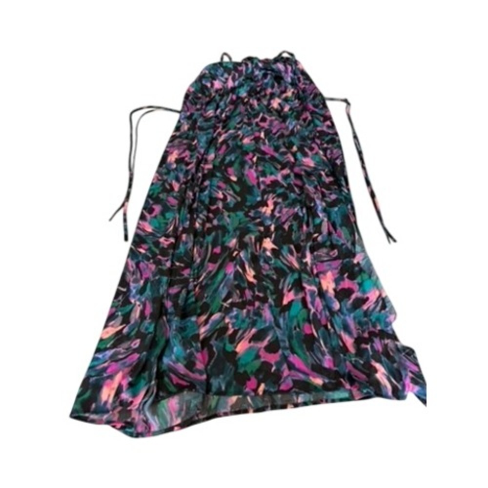 "Soma" WKND Womens M Abstract Print Maxi‎ Dress Multicolor Adjustable Straps